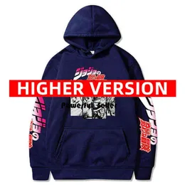 Harajuku Jojo Bizarre Adventure Hoodie Anime japonês Homens/mulheres Moletom de manga comprida Tops Desenhos animados Hip Hop Roupas vintage 2024 Terça-feira Ess 1130