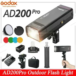 Сумки Godox Ad200pro Уличная вспышка 200ws 2,4g 1/8000 Hss Speedlite Вспышка-вспышка Godox Ads2 Стандартный отражатель с мягким рассеиванием