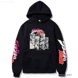 HARAJUKU JOJO BIZARRE ADVADY BUDIE JAPIEŃSKIE Anime Mężczyźni/Kobiety Bluza z długim rękawem Tops Cartoon Hip Hop Vintage Ubrania 2024 Wtorek ESS 5710