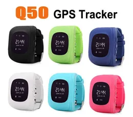 Kids SmartWatch Q50 Smart Watch LCD LBS GPS Tracker Sim Phone Watches Safety With SOS Call Children Antilost Quad Band GSM för IO4926014