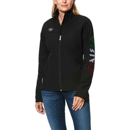 여자 재킷 여성 아리 아트 클래식 팀 멕시코 소프트 쉘 방수 재킷 재킷 스탑 드롭 배달 의류 의류 천 DHMPA