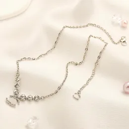 Женские ожерелья с подвесками, серебряные позолоченные ожерелья, дизайнерские ювелирные изделия, колье, ожерелья с буквами, подвеска, женское роскошное ожерелье, подарок на вечеринку