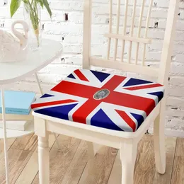 Travesseiro Bandeira Britânica Impressão Cadeira Algodão Sentado S Durável Poltrona Confortável Café El Room Studio Cadeiras Almofada Decoração de Casa