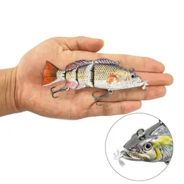 10cm small Robotic Swimming Lures Fishing Auto Electric Lure Bait Wobblers For Swimbait USB Rechargeable Flashing LED light 240113