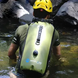 Bolsas 30l Buceo al aire libre Bolsa de natación Plegable PVC Bolsa seca impermeable Buceo Compresión Mochila de almacenamiento para hombres y mujeres Xa745y