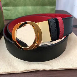 3.8cm Kemer Tasarımcı Kemeri Orijinal Cowhide Erkekler Gümüş Bronz Metal Buckle Mayts Orijinal Deri Bel Bant Siyah Kırmızı Çift Günlük Toka Kuşağı