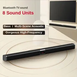 Soundbar SoundBar TV Wireless Bluetooth -högtalar Subwoofer Stereo Soundbox Echo Wall Home Theater System 3D Surround For FM Radio TF Card