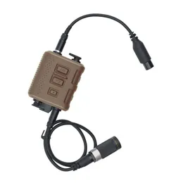 Ptt v60 v20 conector receptor transmissor tático para fone de ouvido amp comtac3 adaptador de 6 pinos kn6 para u174/u conjunto entrega direta