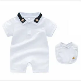 ファッションキッズ服セット綿新生児ロンパーズ男の子の女の子ジャンプスーツボディスーツデザイナー幼児幼児服パジャマ