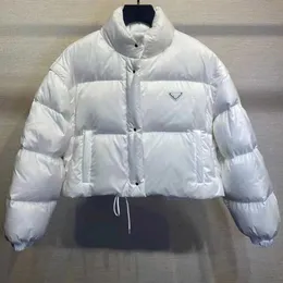 Parkas 2022 Convertible Down Jacket For Women Designer Padded Short Coat Winter Detachable Sleeves
