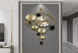ウォールクロックリビングルーム装飾時計モダンデザインホームデコレーション3Dステッカー美的デジタル1417749