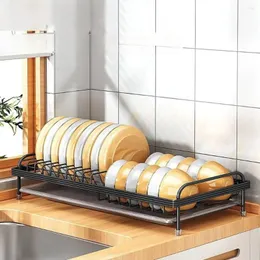 Armário de armazenamento de cozinha prato rack multifuncional pauzinhos doméstico pull-out tigela bandeja drenagem organização