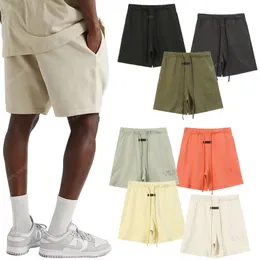 Shorts de algodão masculino com estampa de letras Ess com o mesmo parágrafo para homens e mulheres, verão, uso externo, shorts casuais respiráveis