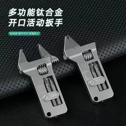 EDC Alloy Mini Adjustable Spanner Wrench Handle Multitool profession Portable Rrepair Tools Outdoor 240112