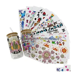 Partihandel självhäftande klistermärken UV DTF Transfer Sticker Diy Waterproof för koppar Stationery Det är bra med mina så anpassade dekaler 16oz drop de dhhq9