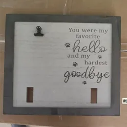 Personalized Dog Picture Frame Pet Memorial Gift Pet Name Wooden Photo Frame,Without collar DF240113