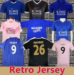 Retro Vardy Soccer Jersey Morgan Okazaki Mahrez Kante Ndidi Drinkwater Iheanacho Winks Faes Mavididi Daka Coady 15 16 17 92 94 Klasyczna koszula piłkarska Leicester