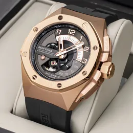 Reef TigerRT мужские часы лучший бренд класса люкс розовое золото автоматические механические водонепроницаемые спортивные Relogio Masculino RGA92S7 240112