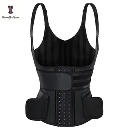 Corsetto tubino personalizzato di grandi dimensioni e bustier Fajas colombiani Body Shapers Gilet in lattice con cinture per allenatore in vita 240113