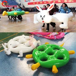 3mD (10ft) With blower Outdoor Activities Free Shipping Fun Games Inflatable Turtle and Rabbit Race Eight Immortals Crossing the Sea Intelligent Outdoor Game Toys