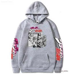 Harajuku Jojo Bizarre Adventure Hoodie Japanische Anime Männer/Frauen Langarm Sweatshirt Tops Cartoon Hip Hop Vintage Kleidung 2024 Dienstag Ess 3358