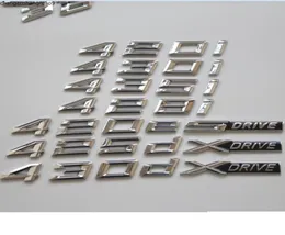 Chrome Letters Trunk Amblem Emblemleri BMW F32 F33 F82 F83 435D 425D 420D 430D 435I 420I 430I 428I 440I 418D XDRIVE1841354862048