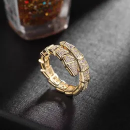 Anéis de estilo de 3 coress serpentii anellos anel de corda de nó tamanho do anel 6 7 8 9 anel designer de joias de ouro 18K anillos serpentii Anel rosa banhado a ouro conjunto de anéis presentes