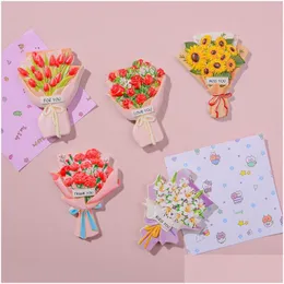 Fridge Magnets Resin Flower Magnet Stickers Sunflower Rose Tips Carnation Fridge Magnets For Whiteboard Office Po Cabinet In Drop Deli Dhkym