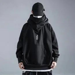 Män Autumn och Winter Hoodie Solid Color Hooded Long Sleeves Hip Hop Warm Casual Fashion Trend Streetwear Male Clothing 240112