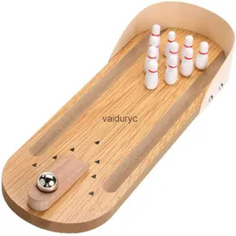 Board Games Table Top Mini Bowling Game Wooden Board Arcade Shooting Office Desk Stress Relief Finger Toys Fun Gifts for Men Women Kidsvaiduryc