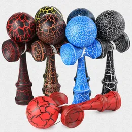 1 Piece Professional Bamboo Paint Wooden Kendama Balls Skillful Jumbo Kendama Juggle Game Balls Outdoors Toys for Children 240112