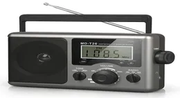 Rádio de ondas curtas RadioAM FM Transistor com configuração de tempo de recepçãoBig SpeakerEarphone Jack para presenteElderHome7720251