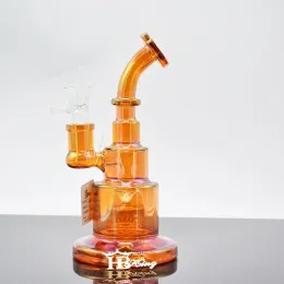 9 tum kaka design glas bong metallisk färg tonat glas vatten rör dab riggar ny presentåtervinning till salu ll bj