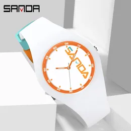 SANDA Orologi al quarzo da uomo moda semplice stile casual uomo orologio da polso impermeabile per uomo donna ragazzo orologio relogio masculino 240112