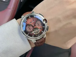 5a Ballon Bleu De Catier İzle Çelik Caseleather Kayışı Otomatik Sargı Mekanik Hareketi İndirim Tasarımcısı Kadınlar için Saatler Fendave Holwatch 24.1.10