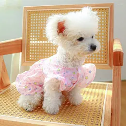 Hundkläder Stylish Spring Summer Cat Princess Dress No Pilling Puppy Pet Supplies