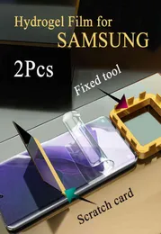 Samsung S20 S21 için Yumuşak Hidrojel Filmi Ultra 20FE S9 S8 S10E S10 5G S7 Edge HD Ekran Koruyucu Galaxy Not 20 10 Plus 9 8 20U7185971