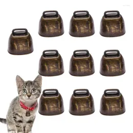 Hundhalsar metall cowbell prydnad jul jingle klockor cowbells små vintage nötkreatur klocka får häst betar