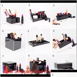 Badezimmer-Aufbewahrungsorganisation, klassischer Acryl-Kosmetikhalter, Desktop-Spiegel, Make-up-Tools, Lippenstift, Schmuck, Sto, Drop-Lieferung nach Hause, Dh8Gi