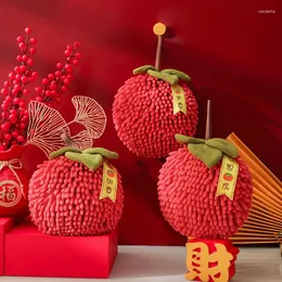 Handduk persimmon form röd torkande handboll absorberande snabbtorkning hängbart bröllop festliga badrum kök leveranser
