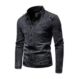 autumn and winter retro denim fleece jacket men's fashion slim tooling warm casual denim jacket men clothing M-4XL 240113