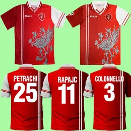 1998 1999 Retro Perugia Futbol Forması 98 99 Associazione Calcistica Perugia Calcio Nakata Rapajc Petrachi Vintage Klasik Futbol Gömlek Üniforma