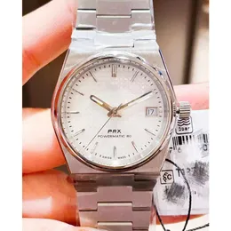Prx-Uhr Tiso-Armbanduhren, neue Herrenuhren, drei Nadeln, automatische PRX-Mechanik, Stahlarmband, Armbanduhren, 40 mm, 35 mm, Tiso-Uhr