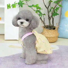 Köpek giyim elbisesi nefes alabilen etek moda baskı yaz açık hava kıyafetleri
