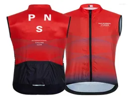 Racingjackor Cycling Clothing Team Vest ärmlös andningsbar vindtät maillot de cclismo Windbreaker PNS PAS Normal Studios8548088