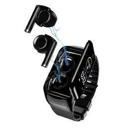 Uhren Neue M7 Smart Uhr mit Bluetooth Kopfhörer Herzfrequenz Blutdruck Monitor Männer Smart Armband für Android IOS Telefone