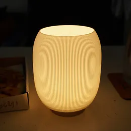 Прикроватная лампа Минималистичная лампа с абажуром, напечатанным на 3D-принтере - ночник с питанием от USB