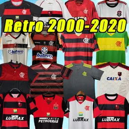 Flamengo Versão Retro Camisas De Futebol Flamenco ADRIANO JOSIEL WILLIAMS EMERSON KLEBERSON Camisa de Futebol Uniforme 00 01 03 04 05 08 09 2002 2004 07 10 2014 2017 19 20