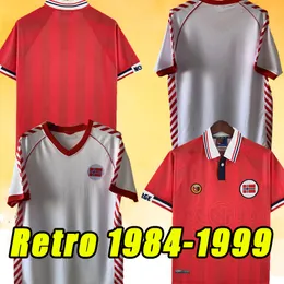 Retro NorwaIES soccer jerseys BERG Tore Andre Flo SOLSKJAER MINI REKDAL 1984 1985 1998 1999 84 85 98 99 BJORNEBYE home football shirt Haaland