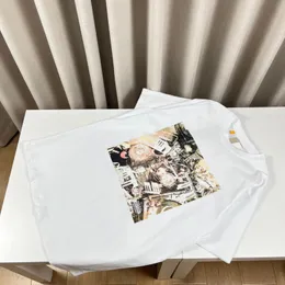USA Style Art Machine Print Tee Designer T Shirt Spring Summer Summer Fashion Skatboard Men Women Tshirt 24SS 0113